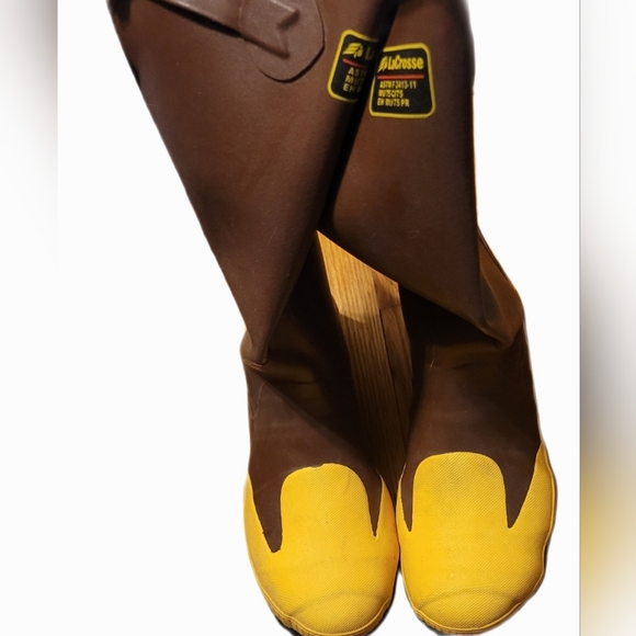 LaCrosse Two Tone Outdoor Rubber Steel Toe Men's Boots Sz 10 Waterproof Gorpcore - Picture 5 of 9